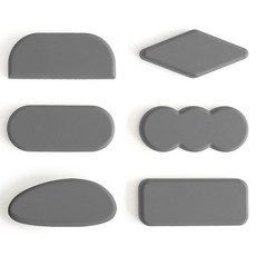 ade.l 矽膠餐具筷架 6件組, 深灰色, 1套