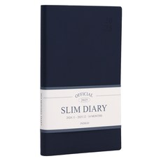 indigo 2025官方薄型每月日期型筆記型月曆手帳, 1個, 海軍藍