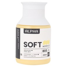 알파색채 소프트바디 아크릴물감 A 805 Naples Yellow, 250ml, 1색