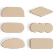 ade.l 矽膠餐具筷架 6件組, 奶茶色, 1套