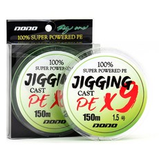 SAPA DODO Jigging Cast 9股編織線 150m, 1個, 螢光綠
