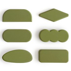 ade.l 矽膠餐具筷架 6件組, 橄欖綠, 1套