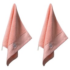 언헤브 럭셔리 핸드타월 35 x 35 cm, 04 핑크, 2개
