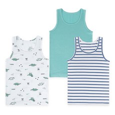 Maykids 幼童青少年男童 侏羅紀風格 莫代爾背心 3件組