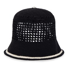 바잘 VA 탑 버튼 니트 크로쉐 버킷햇