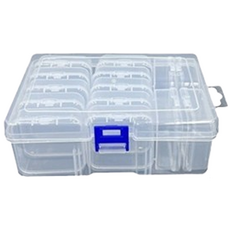 abm 個別分隔收納盒 14格, 1個, 混合顏色