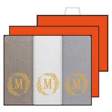 Songwol 松月 Towel Major 洗臉毛巾禮盒 150g 3入 + 提袋, 隨機出貨, 1套