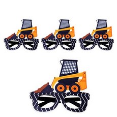 Allode 挖土機造型道具眼鏡, TYPE08黑黃色挖土機, 4個