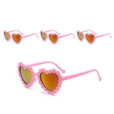 Allode 愛心甜美雛菊派對眼鏡, 4個, TYPE03粉紅色