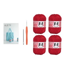 Yarna Olio Bongbong網袋編織DIY組, 1組, 730真紅