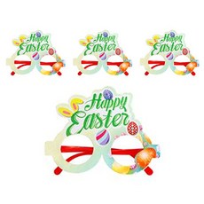 Allode 彩蛋兔子派對眼鏡, TYPE06快樂綠, 4個