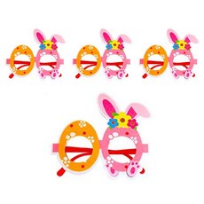 Allode 彩蛋兔子派對眼鏡, TYPE11橘粉色, 4個