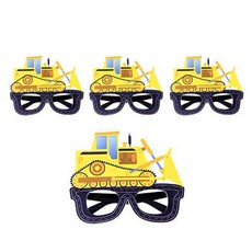 알로데 포크레인 프레임 소품 안경, TYPE17골드 불도저, 4개