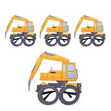 Allode 挖土機造型道具眼鏡, TYPE02破碎機, 4個