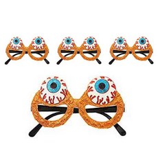 Allode 萬聖節派對道具眼鏡, 4個, TYPE25橘色眼球
