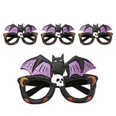 Allode 萬聖節派對道具眼鏡, 4個, TYPE22白眼蝙蝠