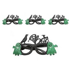 Allode 萬聖節派對道具眼鏡, 4個, TYPE13綠色幽靈