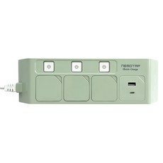 NEMOTAP USB獨立3孔高速充電Type-C, 1.5m, 迷彩綠, 1個