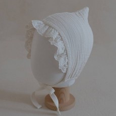 PEEKABOO Maison系列褶邊蕾絲嬰兒帽