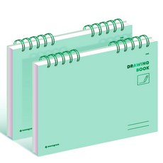 MONOGRAM 繪圖本 Melody 綠色 MG0077 130g, 2個