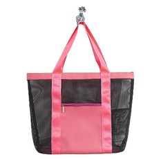 Alpha Commers口袋收納型網狀多功能包, 粉色