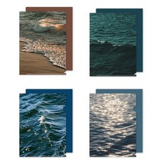 wannathis Mirait A4 L型文件夾 4款 x 2入組, 01 波光, 1套