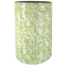 DEKOREA 簡易自黏式保溫隔熱泡棉磚 單色磚 寬66cm x 長2.5m, 綠石紋, 1個