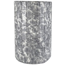 DEKOREA 簡易自黏式保溫隔熱泡棉磚 單色磚 寬66cm x 長2.5m, 灰石紋, 1個