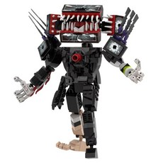 I'CLE Real Skibidi廁所樂高相容積木, 39 惡魔泰坦電視人, 1個