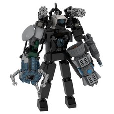 I'CLE 擬真斯基比迪馬桶相容積木, 36升級泰坦攝影人Ver.4, 1個