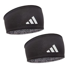 adidas 愛迪達 雙面髮帶 ADAC-16300BK, 黑色, 2條