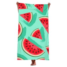 UNHAVE 度假沙灘巾 90 x 180 cm, 25 西瓜, 1個