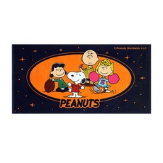 Songwol 松月 Snoopy Cheer Up 浴巾 76 x 152 cm, 深藍色, 1個