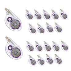 米色筆記本用長版修正帶 8m, 20個, 紫色