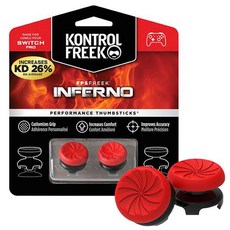 컨트롤프릭 FPS Freek Inferno Nintendo Pro 4 Prong 레드, 1개