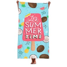 unhave 彩色沙灘巾 70 x 150 cm, 12 夏日時光, 1個