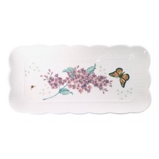 레녹스 버터플라이 메도우 바스켓 직사각 접시, 화이트, 1개