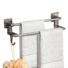 소니오 욕실 무타공 모던 다용도 수건걸이, 01 블랙 모던, 1개