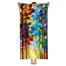 언헤브 엔조이 비치타월 75 x 150 cm, 07 트리, 1개