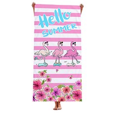 unhave 多彩沙灘巾 70 x 150 cm, 01 哈囉夏天, 1個