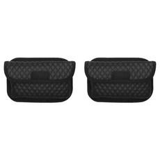 Caever 無干擾車用側邊收納袋 黏貼式, 黑色, 2個