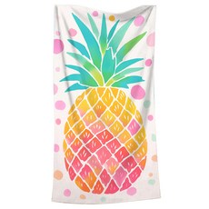 언헤브 수영 비치타월 90 x 180 cm, 10 파인애플, 1개