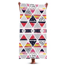 unhave 幾何沙灘巾 70 x 150 cm, 07 三角形, 1個