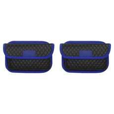 Caever 無干擾車用側邊收納袋 黏貼式, 藍色, 2個