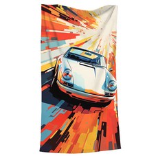 UNHAVE 游泳沙灘巾 70 x 140 cm, 1個, 12 汽車