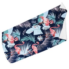 unhave 夏季沙灘巾 70 x 150 cm, 1個, 02 紅鶴