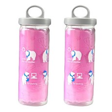 甜蜜商店 運動 體育 健身 健身 吸汗毛巾, 粉紅色, 2個