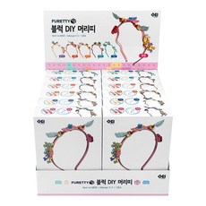 Iljung文具 3500 漂亮 DIY 積木髮箍 6種 x 2入組, 混合色, 12個