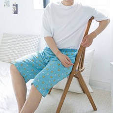 테라우드 남성용 레이온 7부 파자마 잠옷 바지