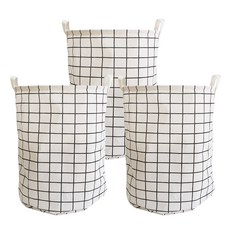 LIVING HAPPY Mybag 圓形分類回收桶 3入, 白色